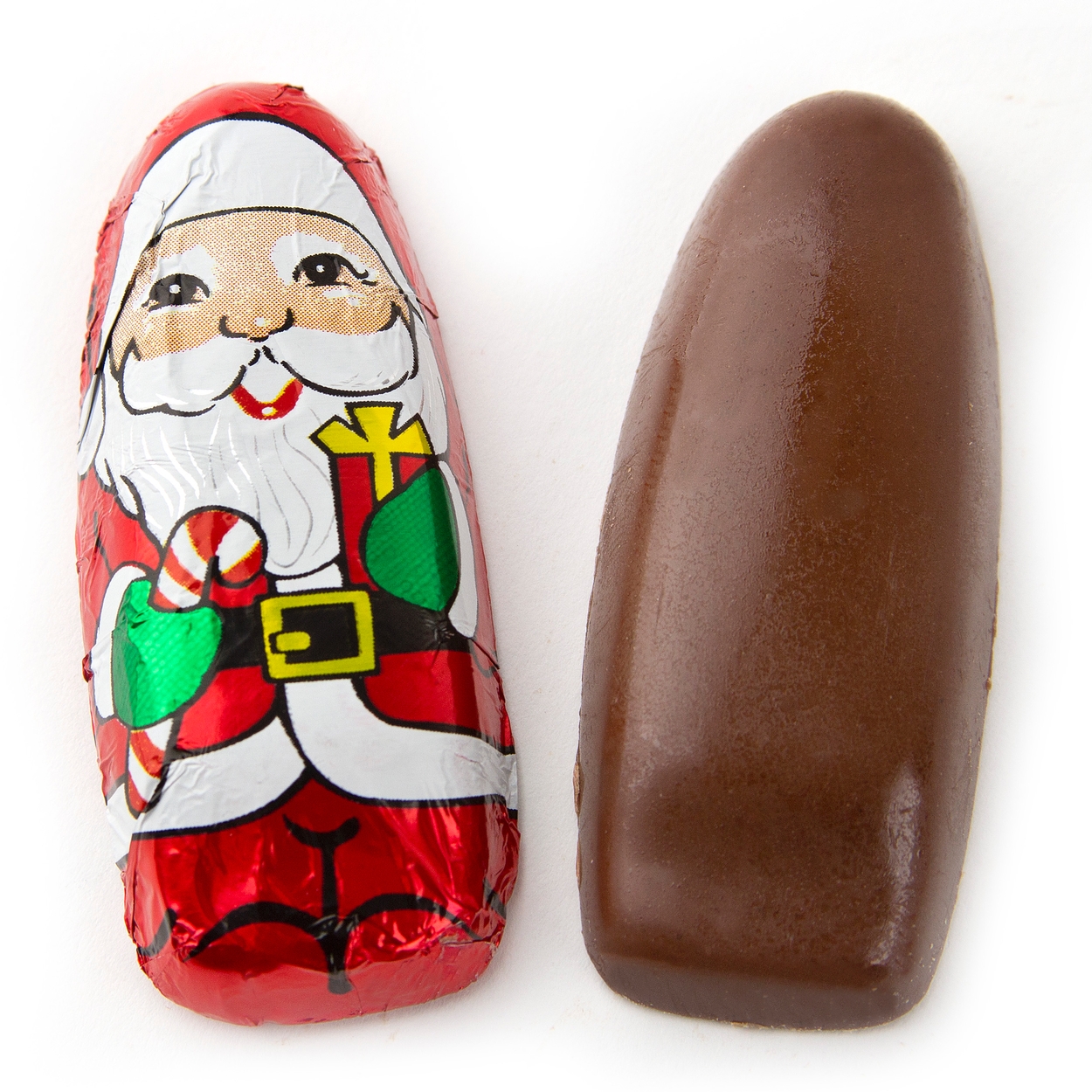 Christmas Foiled Mini Santa Milk Chocolates • Christmas Candy And Chocolate • Holiday Ts 9561